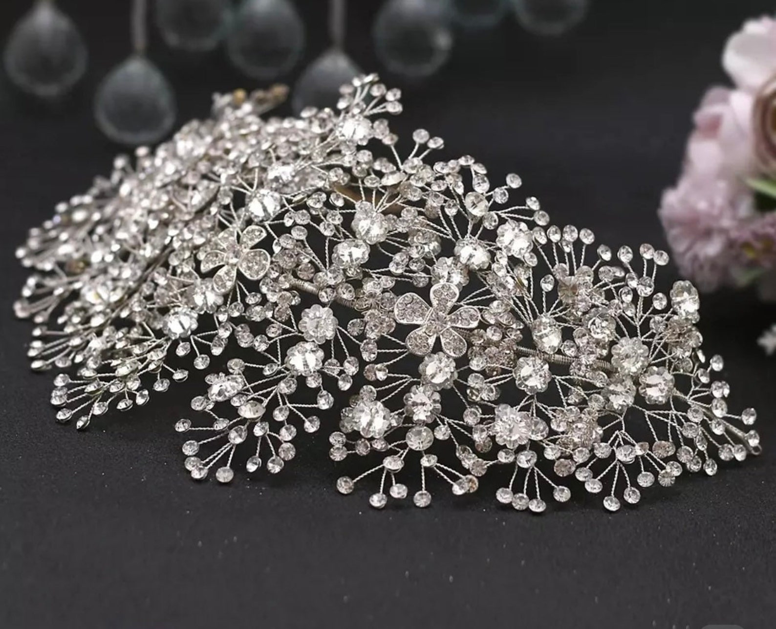 rhinestone bridal headpiece