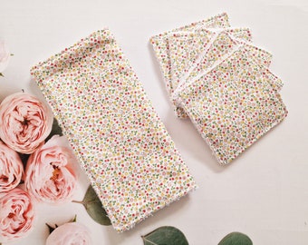 liberty fabric face cloth and reusable make up pads