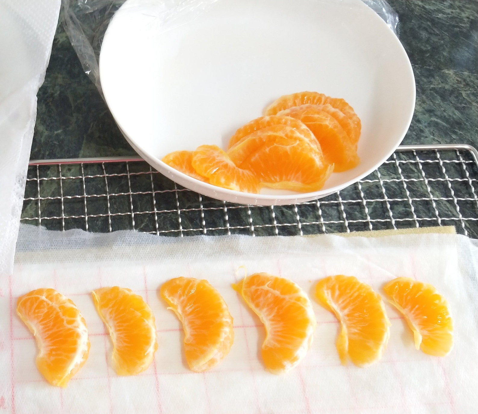 Real Dried Clementine Tangerine Fruit Slice Resin Earrings Etsy