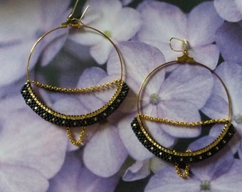 boucles d'oreilles en perles Miyuki