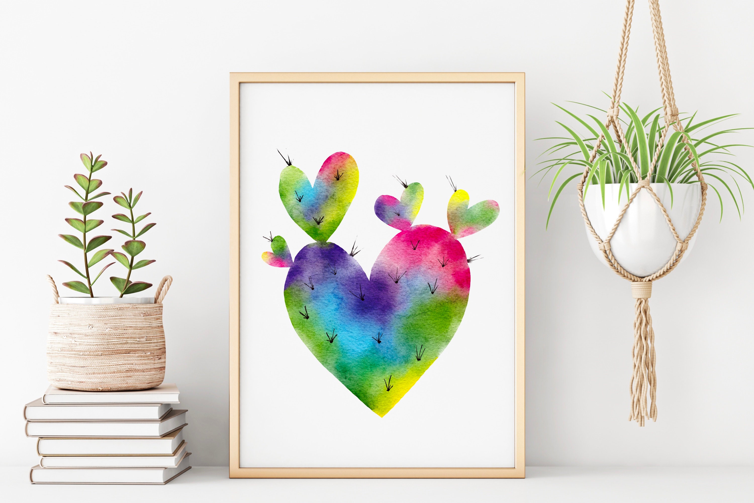 Watercolor succulents png watercolor succulents cactus | Etsy