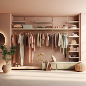 Walking closet ,residential design, single room design, residential 3D rendering, living room, kitchen, lounge, master room interior design.