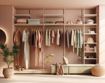 Walking closet ,residential design, single room design, residential 3D rendering, living room, kitchen, lounge, master room interior design.
