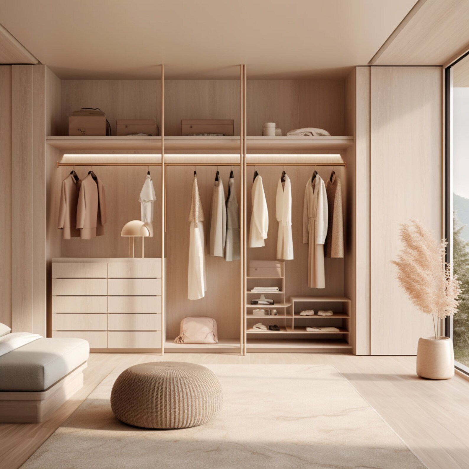 Walking Closet ,residential Design, Single Room Design, Residential 3D ...