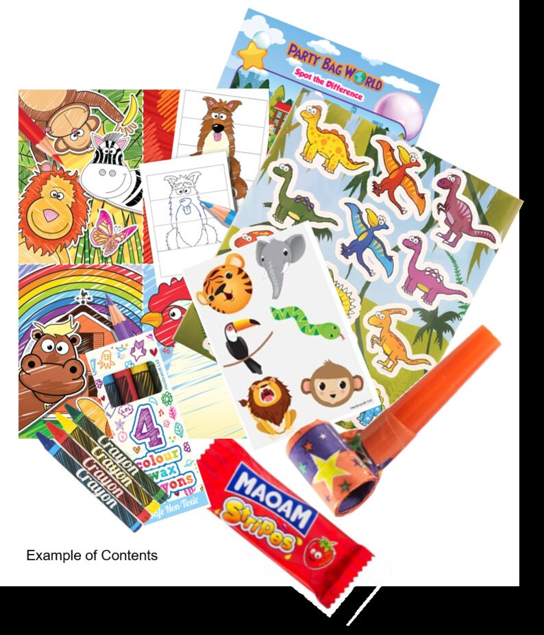 Children's Pre Filled Party Bags 12 Items per Bag, Unisex Goody Bag — free download