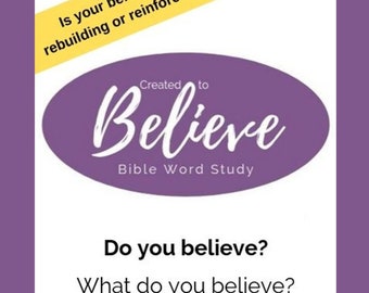 Created to Believe: Bible Word Study (Downloadable)