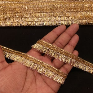 Indisches Goldband Spitzenband: Verzierungsbordüre zum Nähen & Basteln