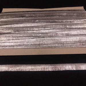 9 Yard Metallic Silver Indian Hand Work Tassels Fringe Lace - Etsy