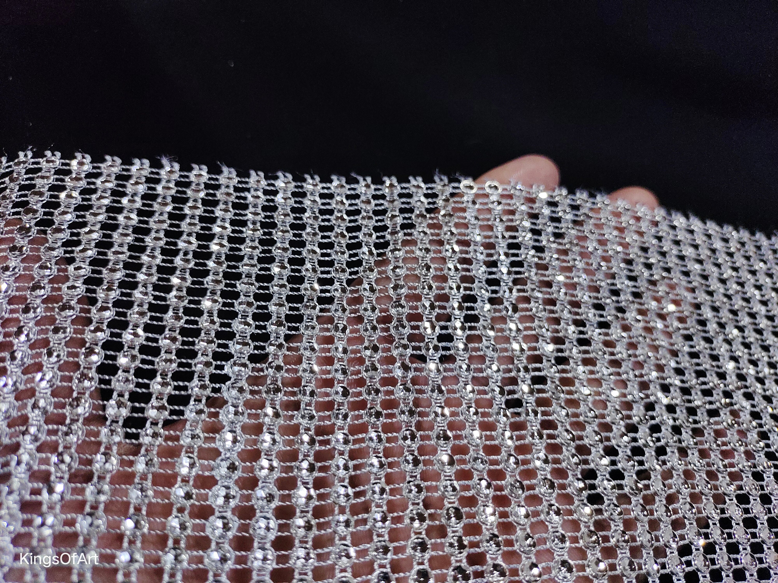 Metallic Net Metallic Silver Net Lace Trim: Embellished Border, Craft & Sewing - Etsy