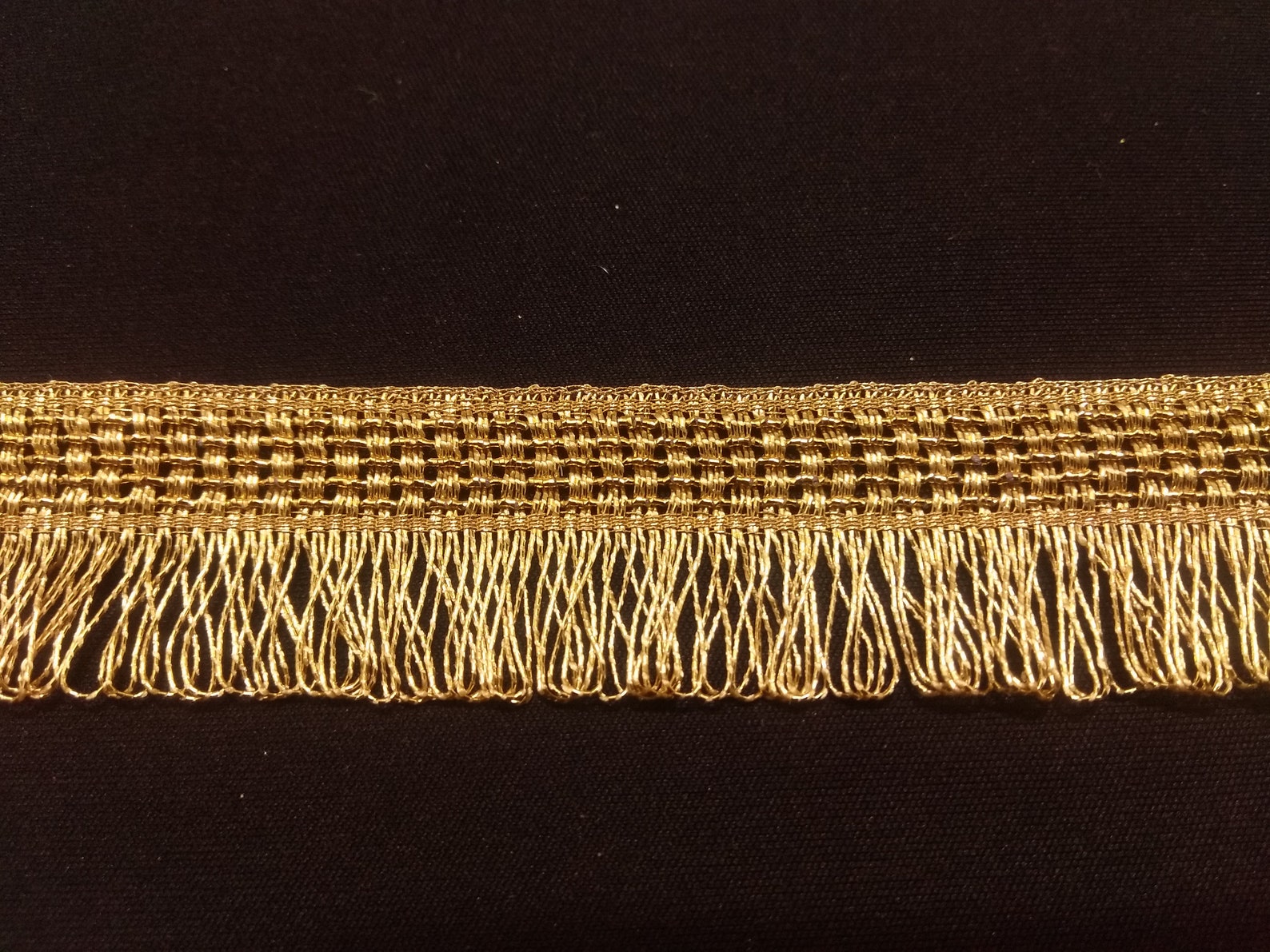 Indian Gold Tassel Fringe Lace Trim With Embellishment Hand Etsy