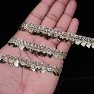 Metallic Gold Fringe Ribbon: Handwork Embellishment Lace Trim
