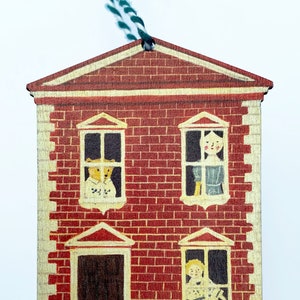 Dolls House - wooden hanging decoration