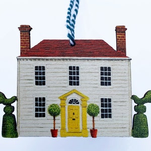 Clapboard House - wooden hanging decoration