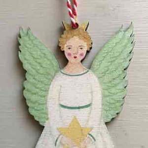 Angel - wooden hanging decoration