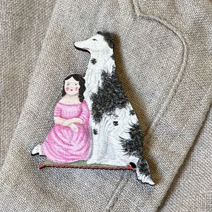 Lapel pin-brooch - FAITHFUL FRIEND