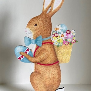 Der Osterhase - hölzerner Mantelschmuck
