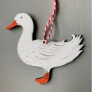 Ente - Hängedekoration aus Holz