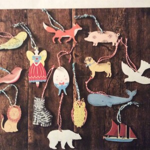 Fox wooden hanging decoration image 2