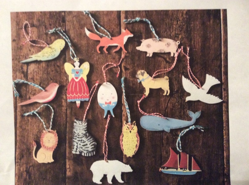 Fox wooden hanging decoration image 2