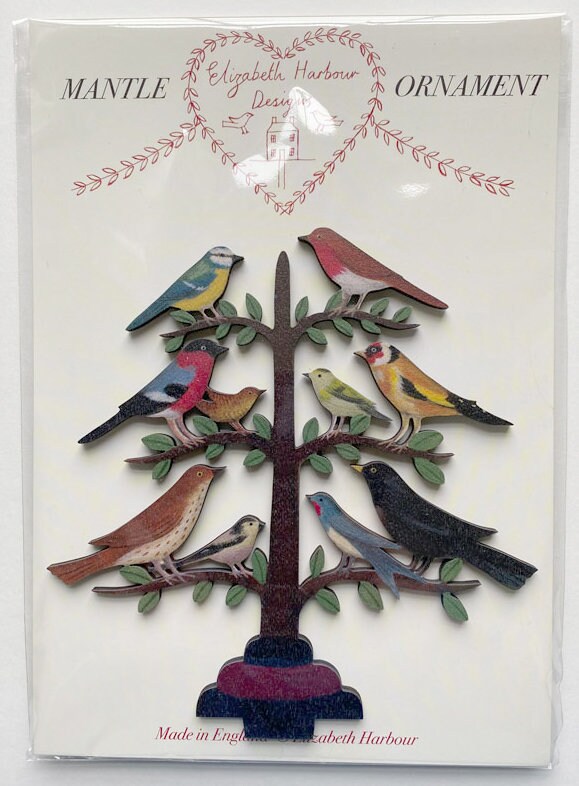 新品　英国「Elizabeth Harbour」Christmas Tree' Christmas Tree - Wooden Mantle Ornament - Etsy Canada