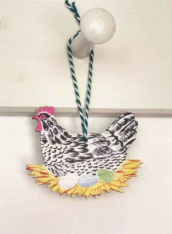 Mother Hen - Cedar Ornament Mother Hen - Cedar Ornament