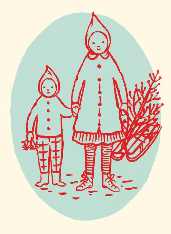 Christmas Tree Christmas Cards (pack of 4) - Etsy