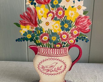 Pasen Flower Jug - houten mantelornament