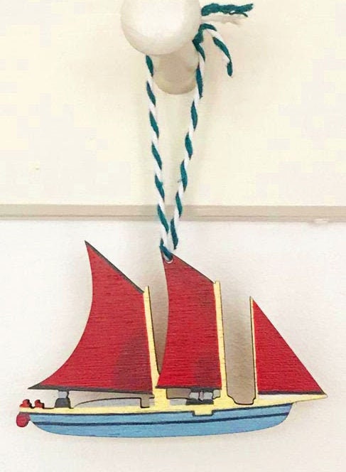 Elizabeth Harbour Wooden Christmas Decorations - Etsy
