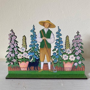 新品　英国「Elizabeth Harbour」Christmas Tree' Christmas Tree – wooden mantle ornament