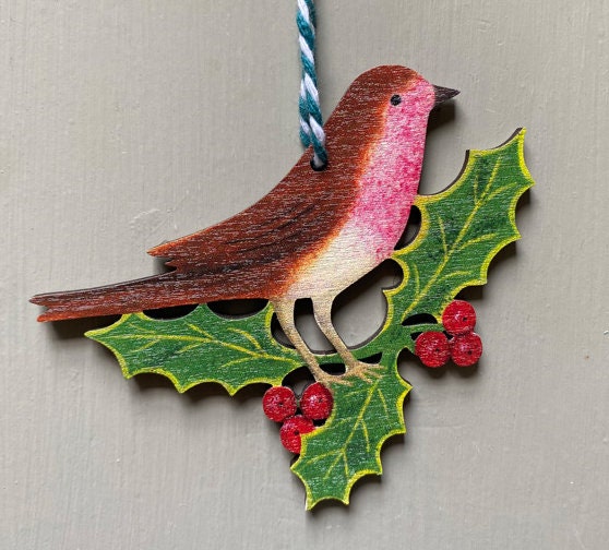 Elizabeth Harbour Wooden Christmas Decorations - Etsy