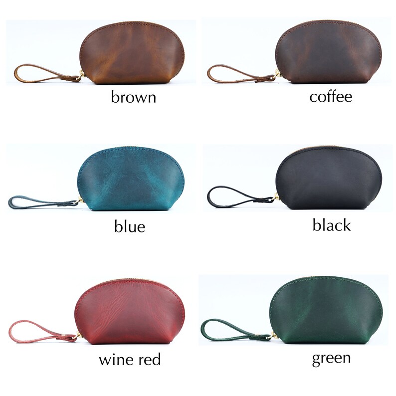 Handmade Genuine Leather Coin Holder Vintage Coin Purse Wallet Etsy