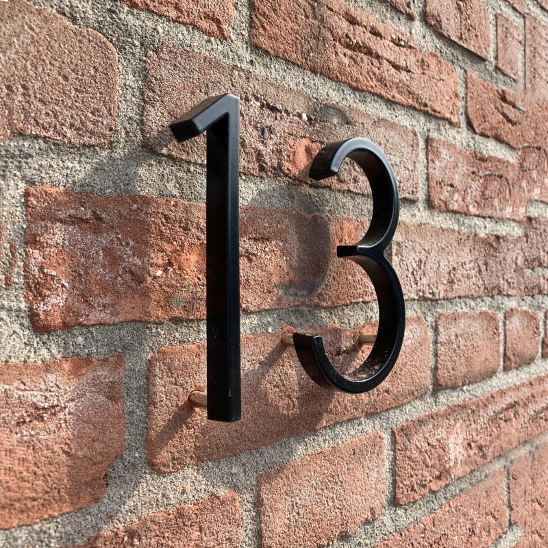 5/6/8 Inch Modern Floating Metal House Numbers Black Etsy UK 5/6/8 Inch Modern Floating Metal House Numbers Black Etsy UK