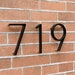 5 Inch Modern Floating Metal House Numbers