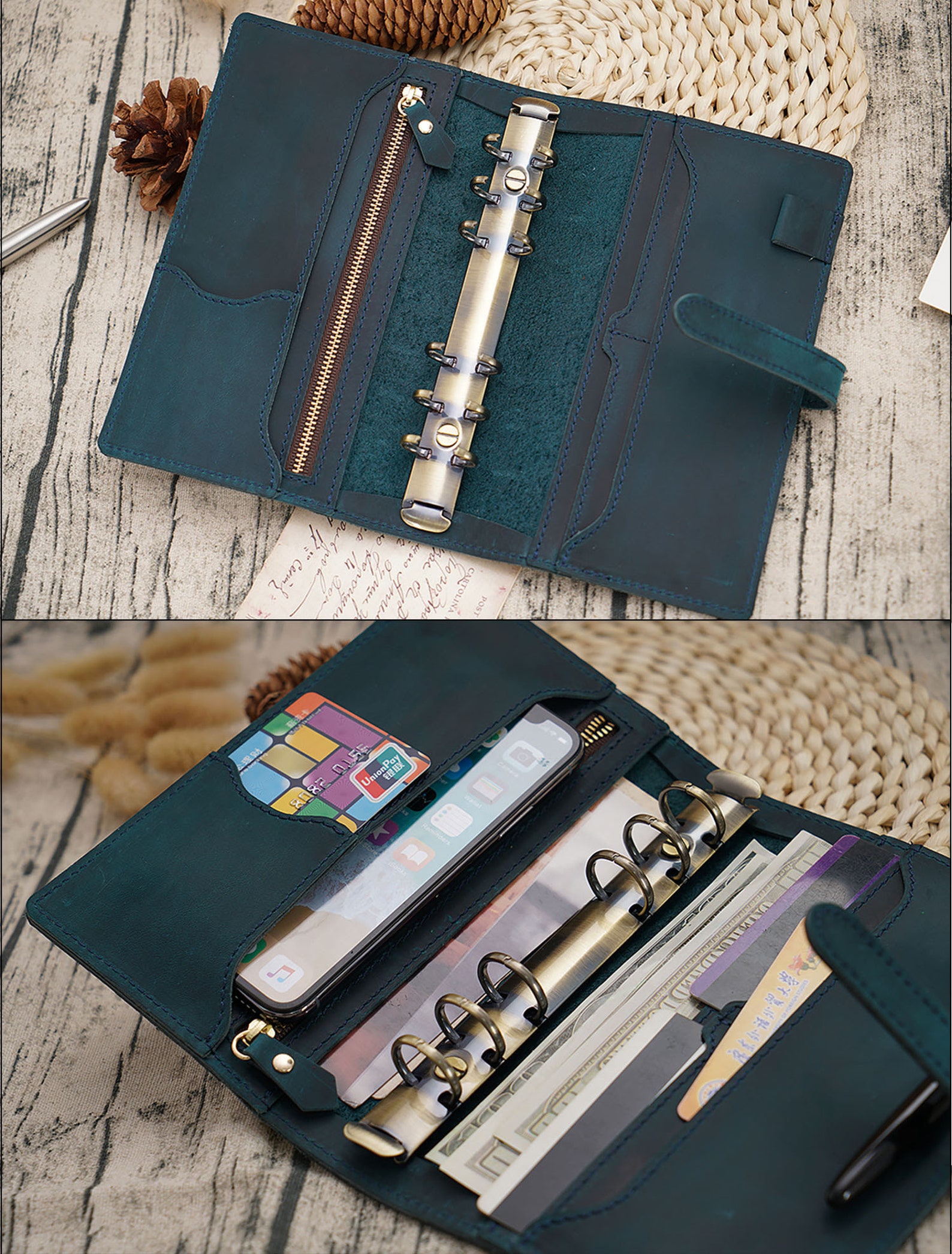 Personalized Leather Binder Journal Etsy