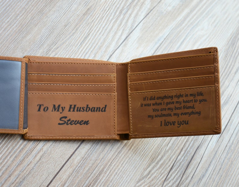 Gifts for Husband Leather Personalized Wallet Gifts for Him Etsy Canada