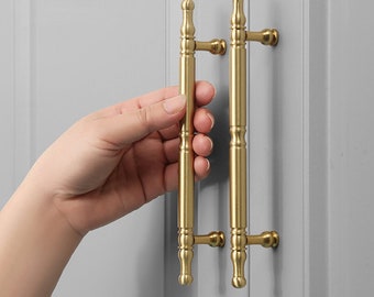 Vintage Solid Brass Cabinet Pulls Handles