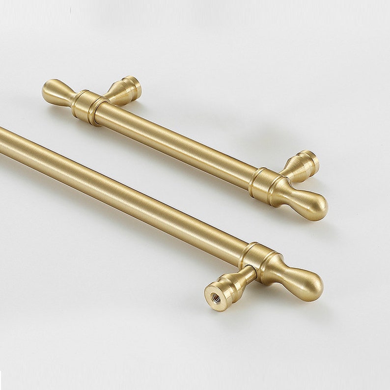 Solid Brass Pulls Handles Etsy