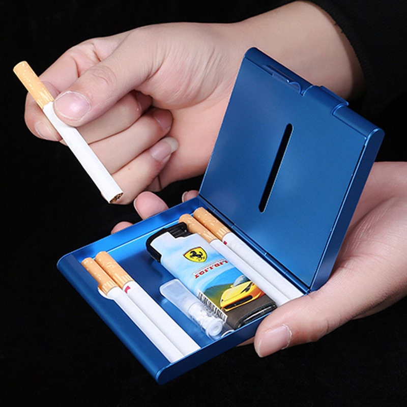 Personalized Metal Cigarette Case Holder Double Sided Etsy