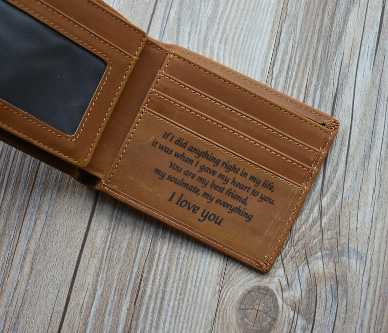 Gifts for Husband Leather Personalized Wallet Gifts for Him Etsy Canada