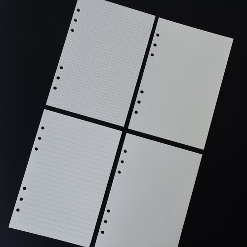 80 Sheets A5 A6 Filler Paper for Binder Notebook 6hole Etsy
