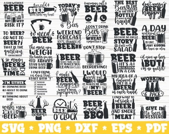Beer SVG Bundle png dxf eps beer lover svg beer mug svg alcohol svg party svg cut files cricut commercial use instant download
