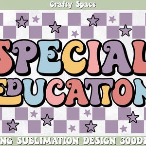 Specialpedagogik Svg Png, SPED Lärare Png Bundle, Sped T-shirt Png, Sped Png, Tillbaka till skolan Png, Png-filer för Cricut, Direkt Nedladdning bild 3