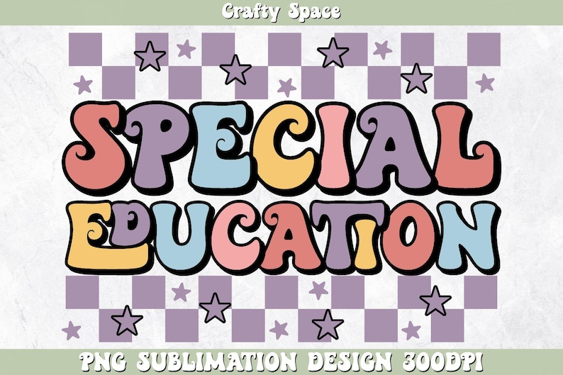 Specialpedagogik Svg Png, SPED Lärare Png Bundle, Sped T-shirt Png, Sped Png, Tillbaka till skolan Png, Png-filer för Cricut, Direkt Nedladdning bild 3