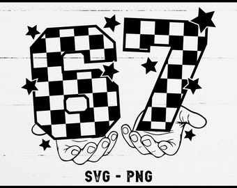 67 Karierte Hände Design, SVG PNG Clipart (digitaler Download)