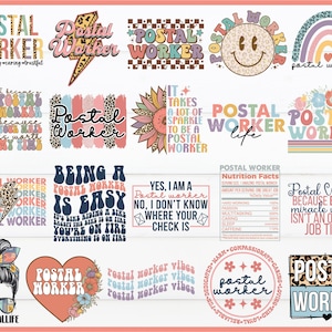 Postal Worker SVG Bundle: Postman Shirt Designs (PNG, SVG, Commercial Use)