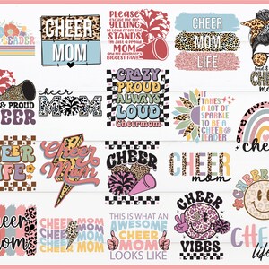 Cheer Mom SVG PNG Bundle: Cheerleader Designs (Digital Download)