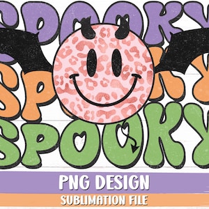 Vibrações assustadoras PNG, design de sublimação de Halloween retrô (uso comercial)