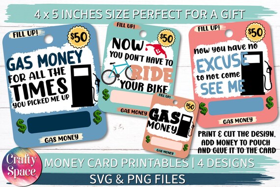 Gas Money Card Money Card Holder PNG Bundle Money Card PNG - Etsy