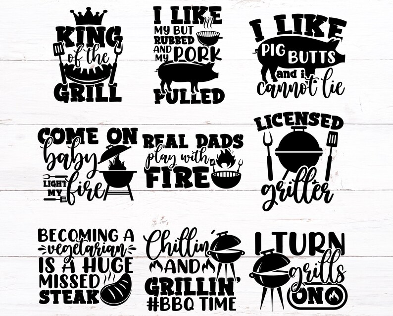 30 Barbecue Quotes SVG Bundle Barbecue Lover SVG Bundle Etsy