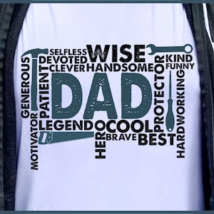 Father&#39;s Day Dad Quotes SVG PNG: Commercial Use (Digital Download)